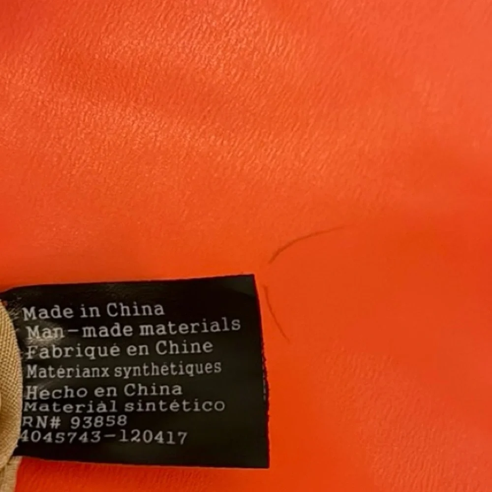 Nanette Lepore Orange and Ivory Satchel Bag